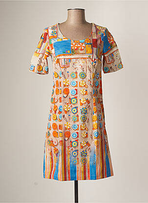 Rochie scurtă portocaliu AVENTURES DES TOILES femeie