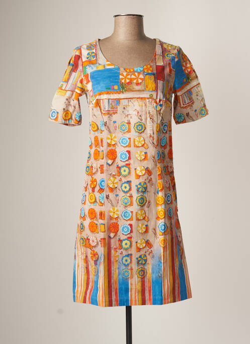 Rochie scurtă portocaliu AVENTURES DES TOILES femeie