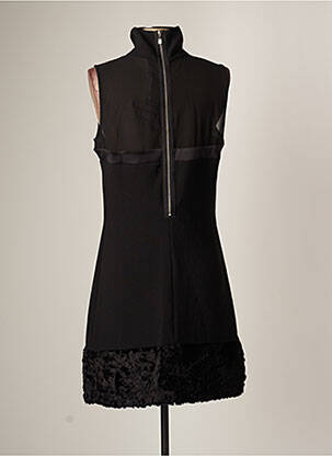 Rochie scurtă fără mâneci fără mâneci negru POUSSIERE D'ETOLE femeie
