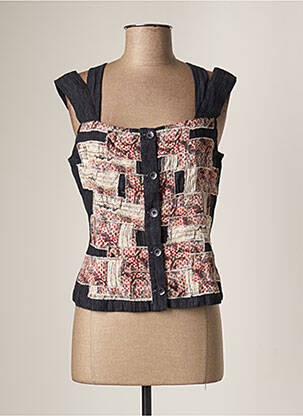 Top albastru AVENTURES DES TOILES femeie