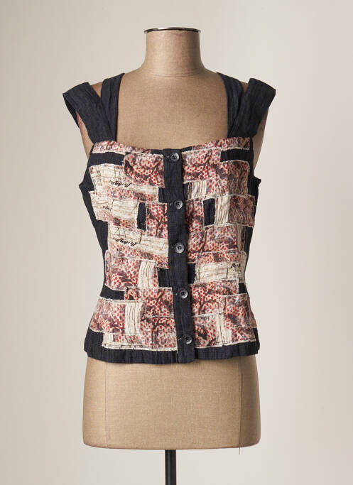 Top albastru AVENTURES DES TOILES femeie