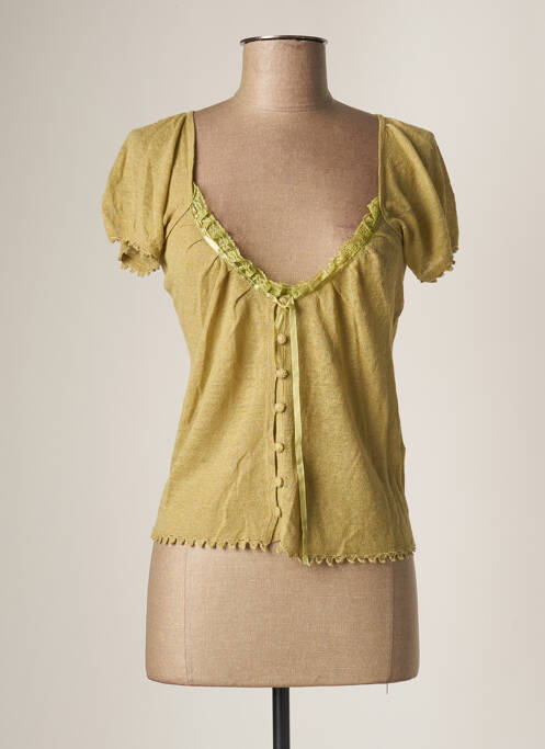 Vestă cu mâneci scurte verde IAM femeie