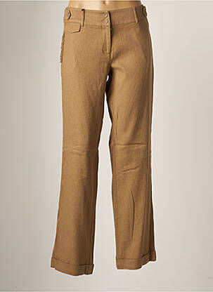 Pantalon larg maro EVA KAYAN femeie