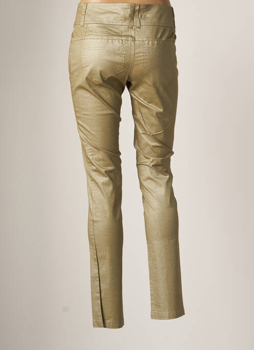 Pantalon slim verde AVENTURES DES TOILES femeie