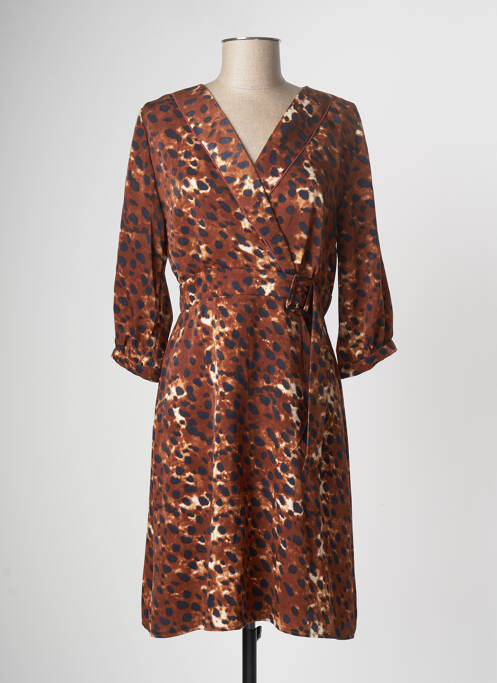 Rochie midi maro PURPLE'S femeie