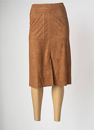 Fustă midi maro OXANA femeie