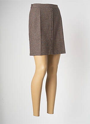 Fustă scurtă maro KILIBBI femeie