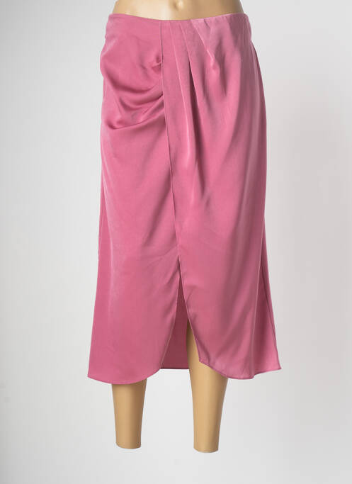 Fustă midi roz AN' GE femeie