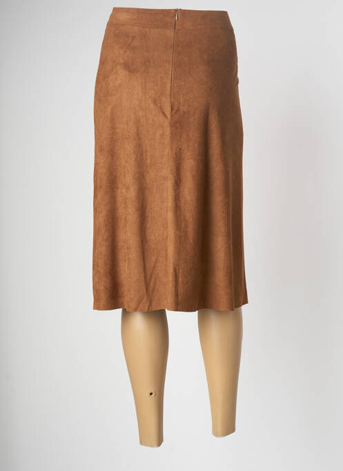 Fustă midi maro OXANA femeie