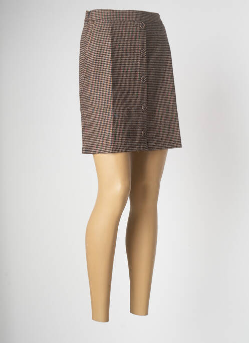 Fustă scurtă maro KILIBBI femeie