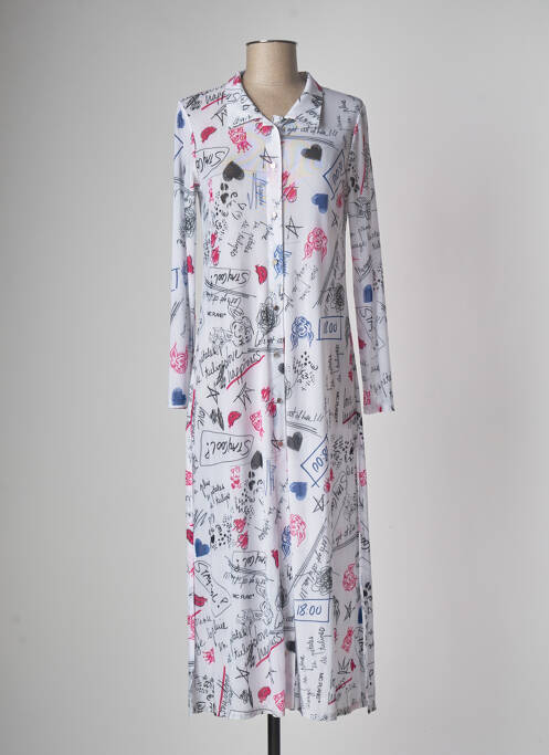 Rochie lungă alb MC PLANET femeie