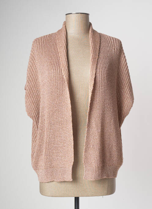 Vestă fără mâneci bej LAUREN VIDAL femeie