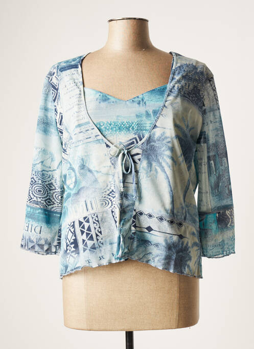 Twin-set albastru FRANCOISE femeie