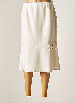 Fustă midi bej CHRISTINE LAURE femeie