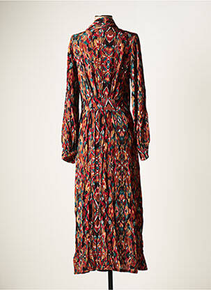 Rochie lungă mâneci lungi mâneci lungi maro DEUX. BY ELINE DE MUNCK femeie