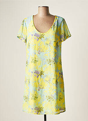 Rochie scurtă mâneci scurte mâneci scurte verde BELLITA femeie