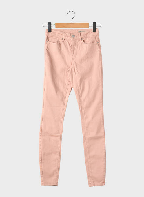 Pantalon slim broderie cu nituri mărime normală roz VERO MODA femme
