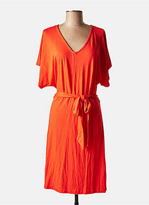 Rochie midi mâneci scurte mâneci scurte portocaliu GARCIA femeie
