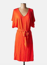 Rochie midi mâneci scurte mâneci scurte portocaliu GARCIA femeie