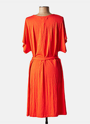 Rochie midi mâneci scurte mâneci scurte portocaliu GARCIA femeie