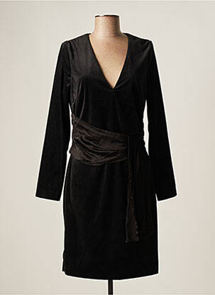 Rochie midi mâneci lungi mâneci lungi negru MORGAN femeie