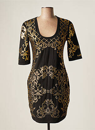 Rochie scurtă închidere cu fermoar la spate mâneci scurte negru ASTRID BLACK LABEL femeie
