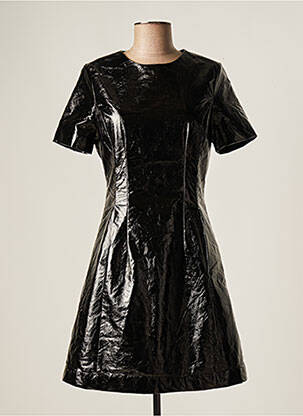 Rochie midi mâneci scurte mâneci scurte negru ASTRID BLACK LABEL femeie