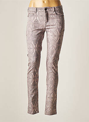 Pantalon slim violet PIECES femeie