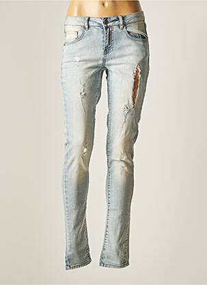 Blugi cu croială slim albastru VILA femeie