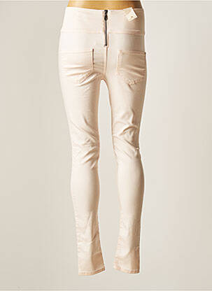 Pantalon slim roz PIECES femeie