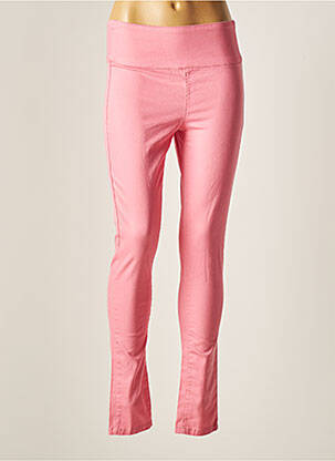 Pantalon slim roz PIECES femeie