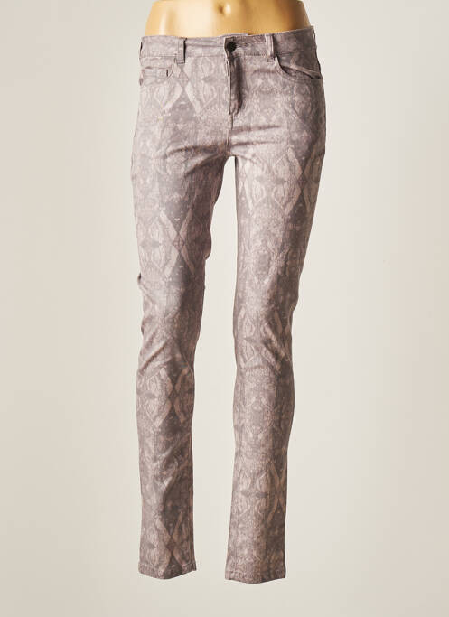 Pantalon slim violet PIECES femeie