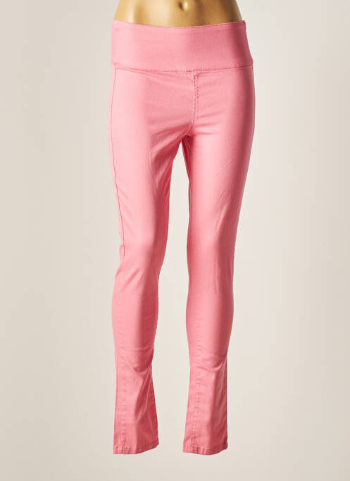 Pantalon slim roz PIECES femeie