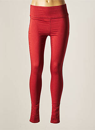Pantalon slim roșu PIECES femeie