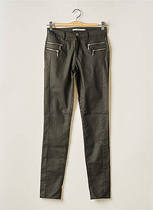 Pantalon slim verde ONLY femeie