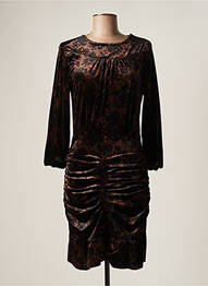 Rochie midi maro DEUX. BY ELINE DE MUNCK femeie