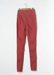 Pantalon slim roșu PIECES femeie
