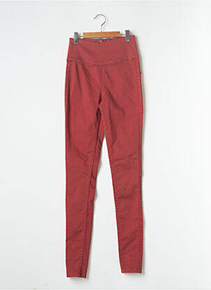 Pantalon slim roșu PIECES femeie