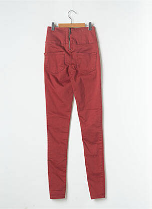 Pantalon slim roșu PIECES femeie