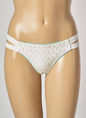 Chiloți de baie alb SAPPH femeie