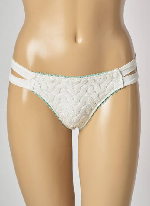 Chiloți de baie alb SAPPH femeie