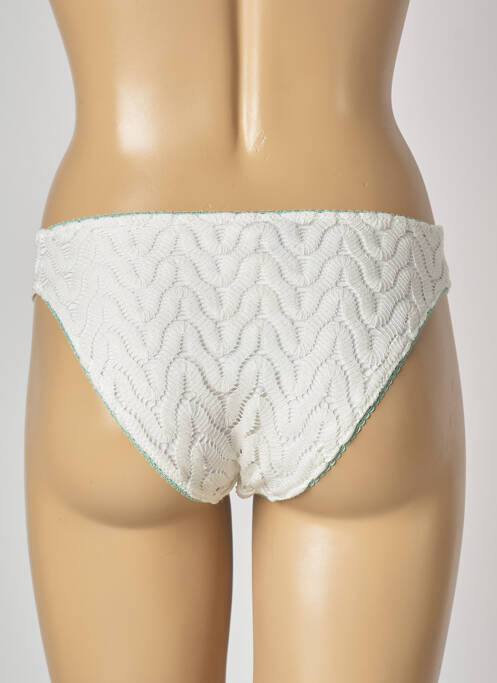 Chiloți de baie alb SAPPH femeie
