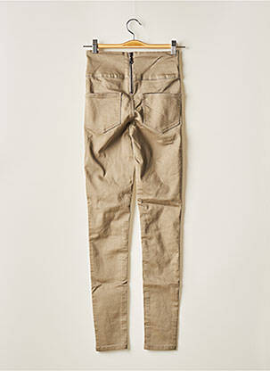 Pantalon slim bej PIECES femeie