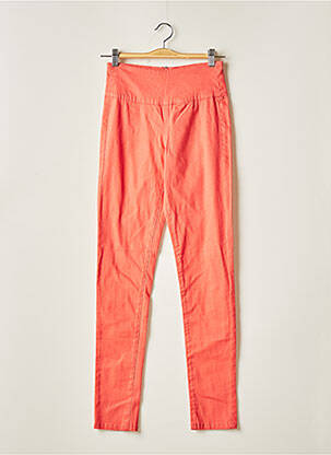 Pantalon slim roz PIECES femeie