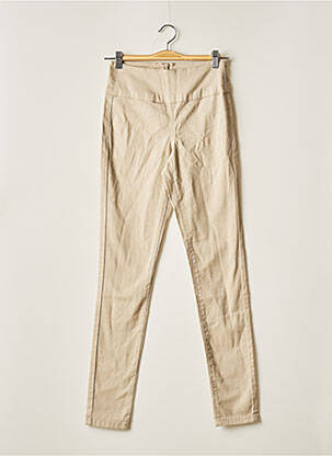 Pantalon slim bej PIECES femeie