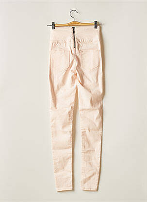 Pantalon slim roz PIECES femeie