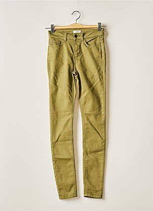 Pantalon slim verde JACQUELINE DE YONG femeie