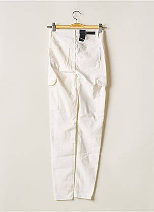 Pantalon slim alb PIECES femeie