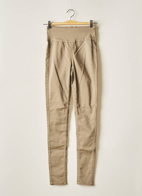 Pantalon slim bej PIECES femeie