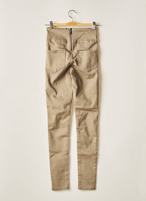 Pantalon slim bej PIECES femeie